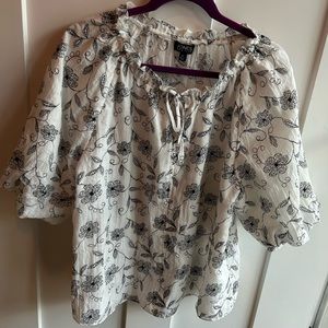 Floral Peasant Shirt